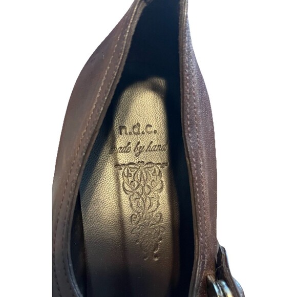Womens N.D.C. Made By Hand Emmy Mary Jane Pumps Brown Leather Women's Size 9.5 - Picture 4 of 9